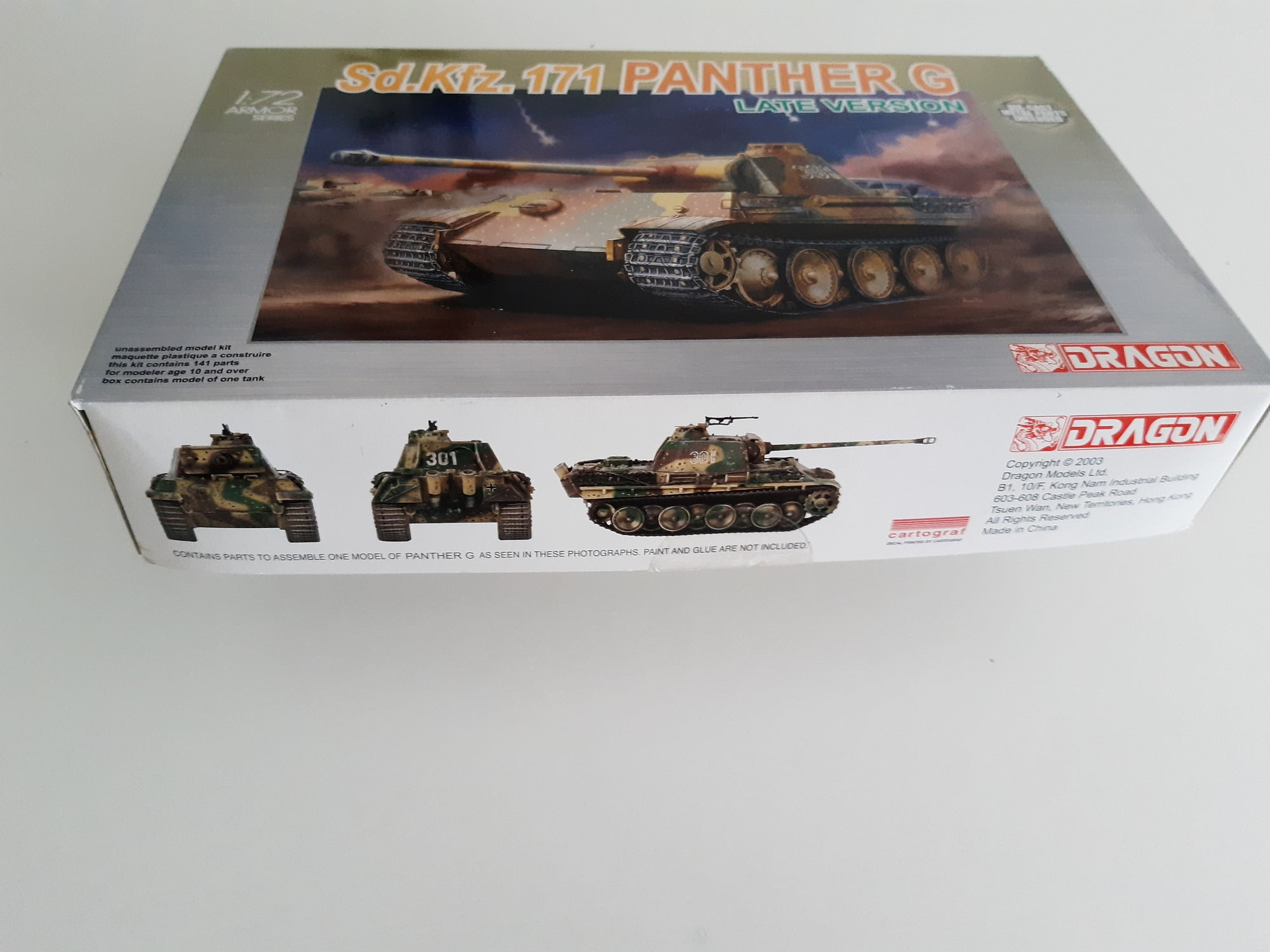 Dragon 1/72 Sd Kfz 171 Panther Ausf G late Version
