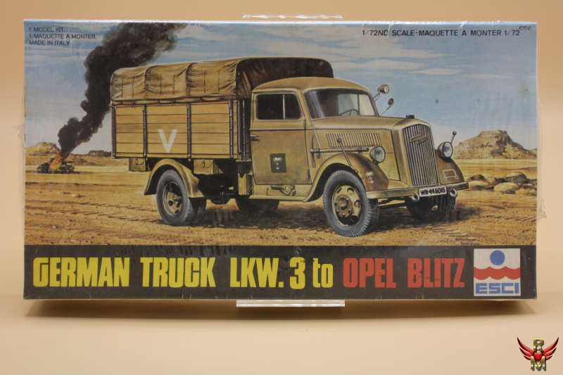 ESCI 1/72 German Truck LKW 3 ton Opel Blitz