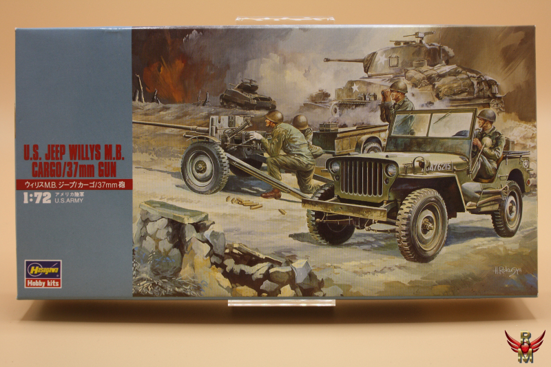Hasegawa 1/72 US Jeep Willys MB Cargo 37mm Gun