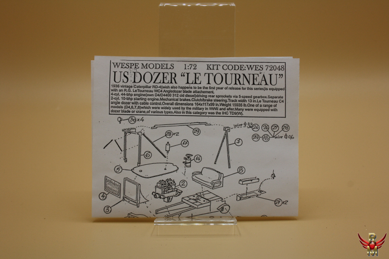 Wespe Models 1/72 US Dozer Le Tourneau