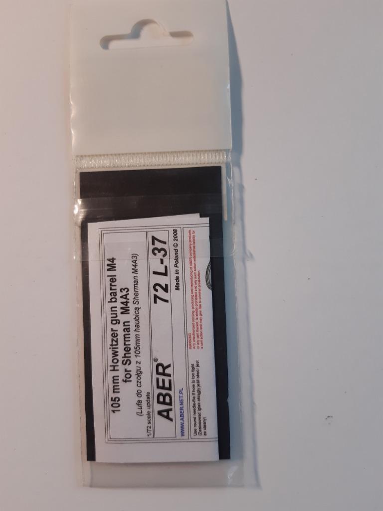 Aber 1/72 72L37 105mm Howitzer gunbarrel Sherman M4A3