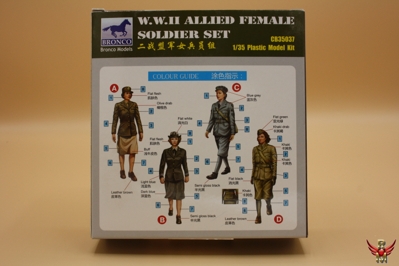 Bronco Models 1/35 WWII Allied Female Soldier Set