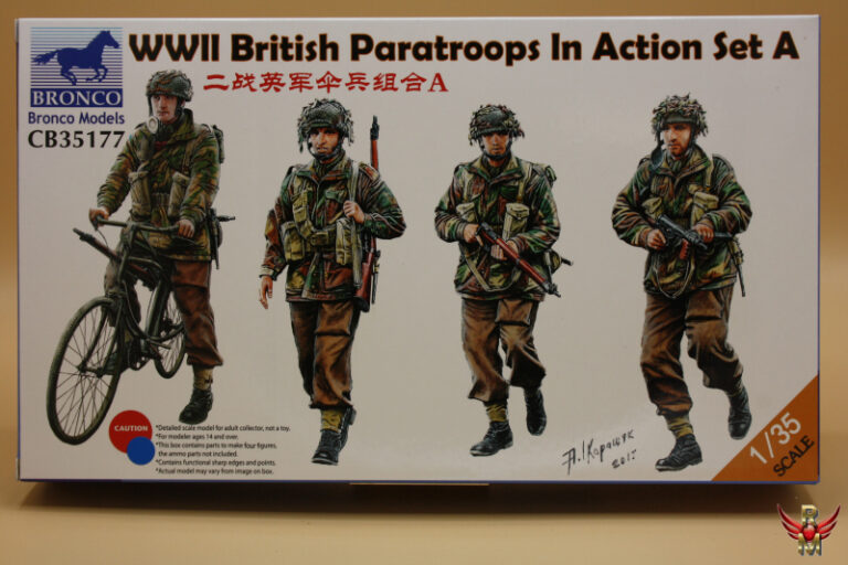 Bronco Models 1/35 WWII British Paratroops in Action Set A