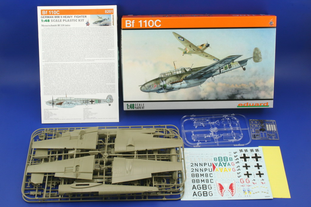 Eduard 1/48 German WWII Heavy Fighter Bf 110C Messerschmitt