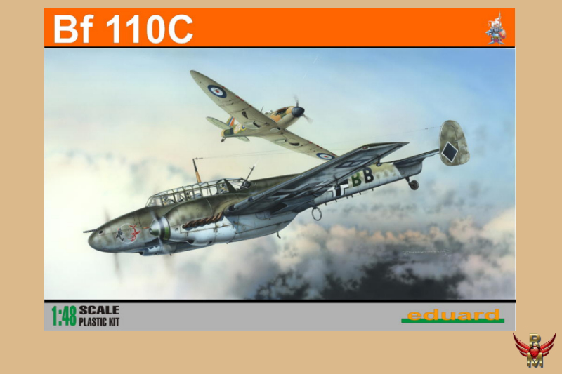 Eduard 1/48 German WWII Heavy Fighter Bf 110C Messerschmitt
