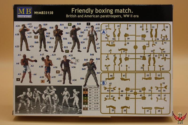Master Box 1/35 British and American Paratroopers WWII Friendly boxing match