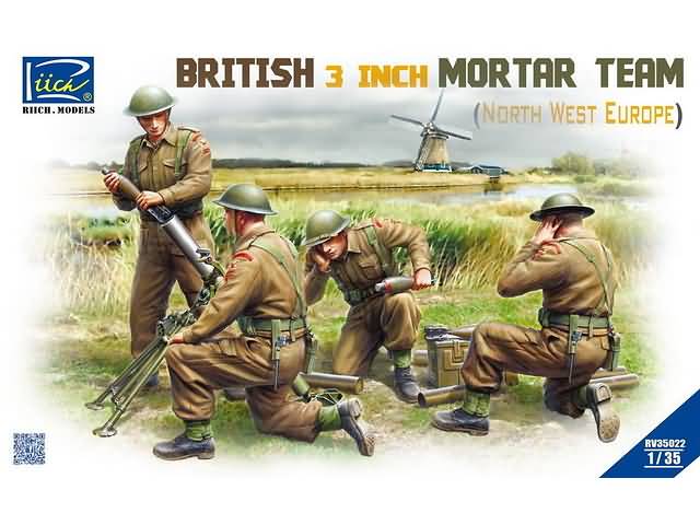 Riich Models 1/35 British 3 inch Mortar Team (north west europe)