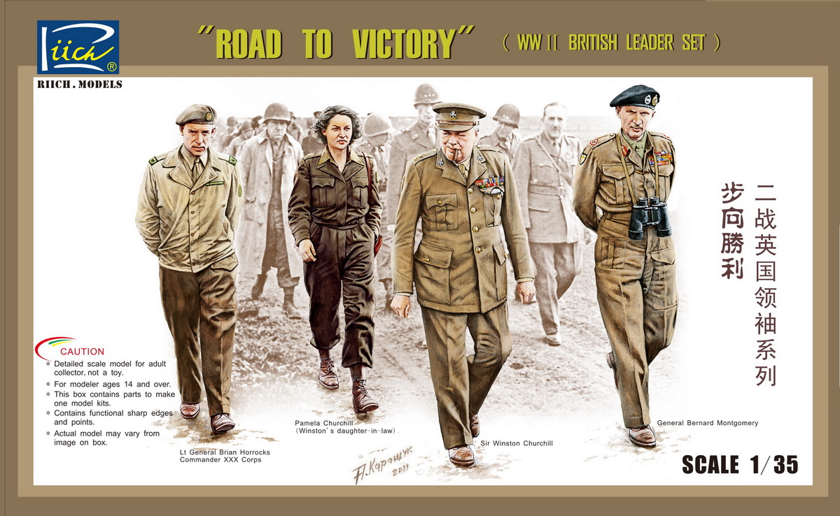 Riich Models 1/35 British Leader Set WWII Road to Victory