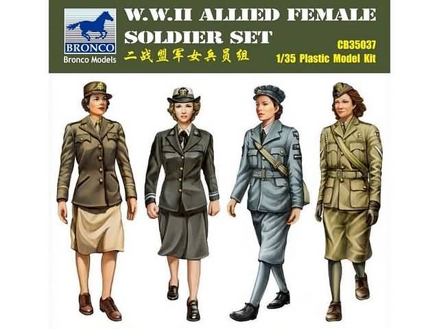 Bronco Models 1/35 WWII Allied Female Soldier Set