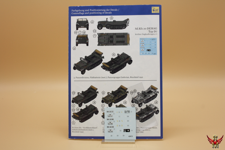 Blue Cat Models 1/48 German Sd Kfz 10 Demag Typ D7