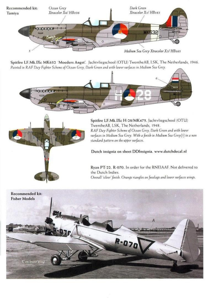 Dutch Decal 1/32 Spitfire F Mk IX LSK LIMITED EDITION