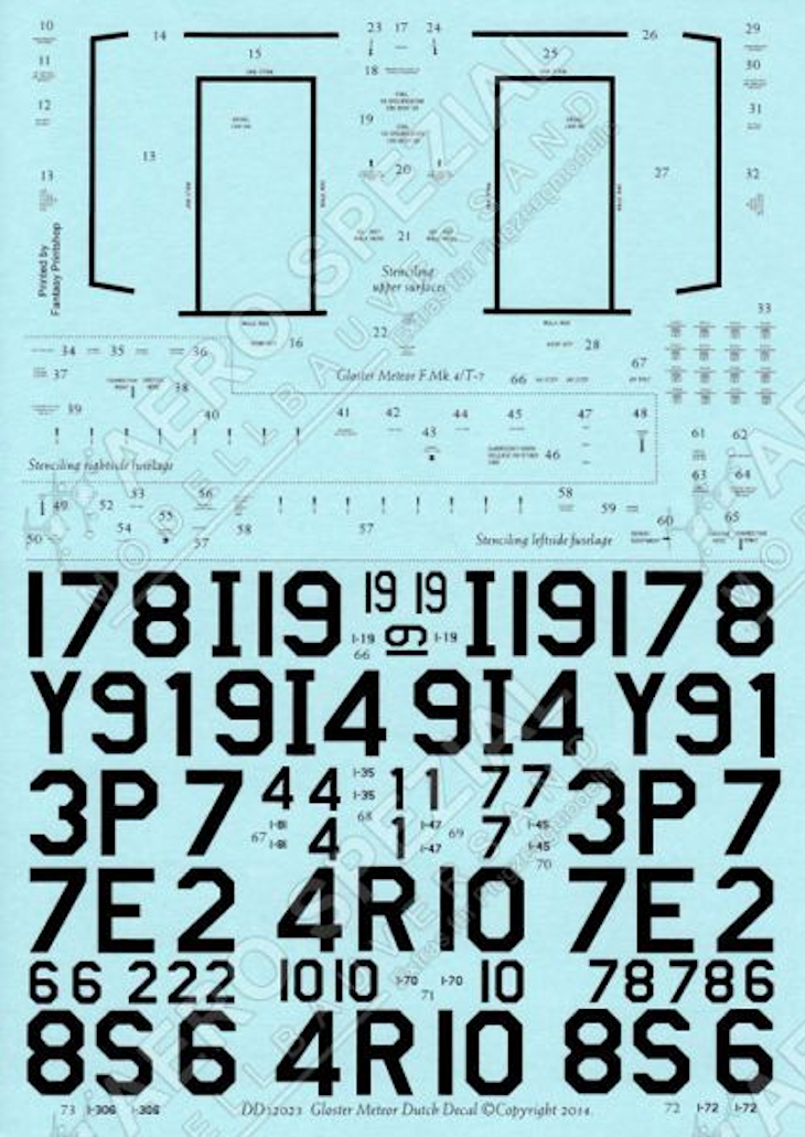 Dutch Decal 1/32 Gloster F Mk 4/T Mk 7 Meteor