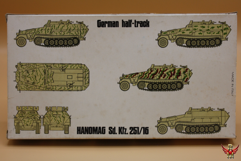 ESCI 1/72 German Half Track Hanomag Sd Kfz 251/16