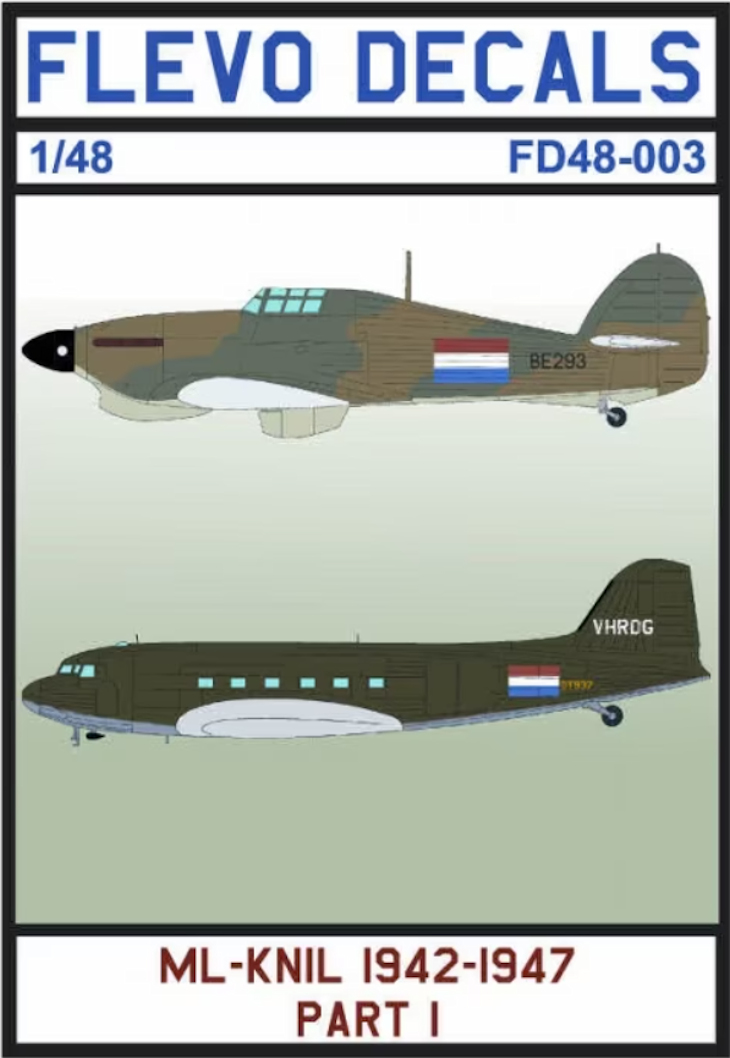 Flevo Decals 1/48 ML-KNIL 1942 1947 PART I