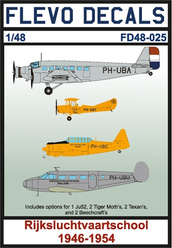 Flevo Decals 1/48 Rijksluchtvaartschool 1946 1954