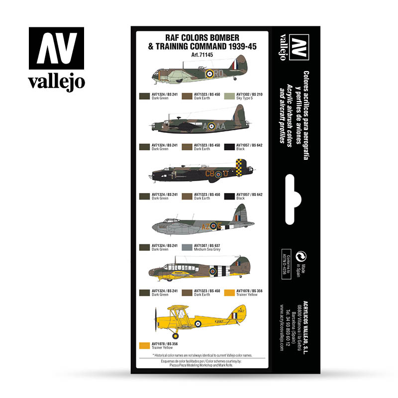 Vallejo AW RAF colors Bomber and Training Air Command 1939-1945