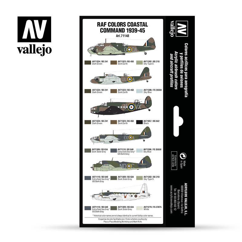 Vallejo AW RAF colors Coastal Command 1939-1945