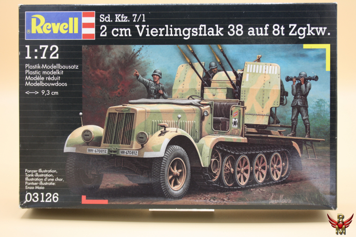 Revell 1/72 Geman 2cm Vierlingsflak 38 auf 8t Zgkw