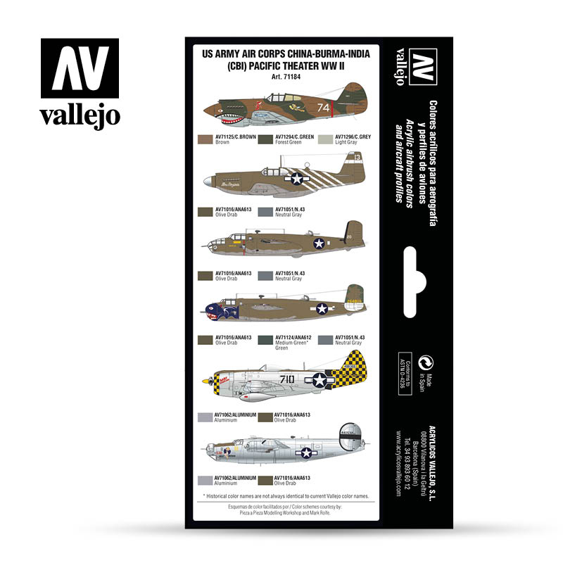 Vallejo AW US Army Air Corps China-Burma-India CBI Pacific Theater WWII