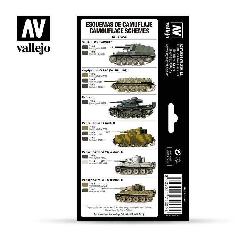Vallejo AFV German Colors 1940-1945