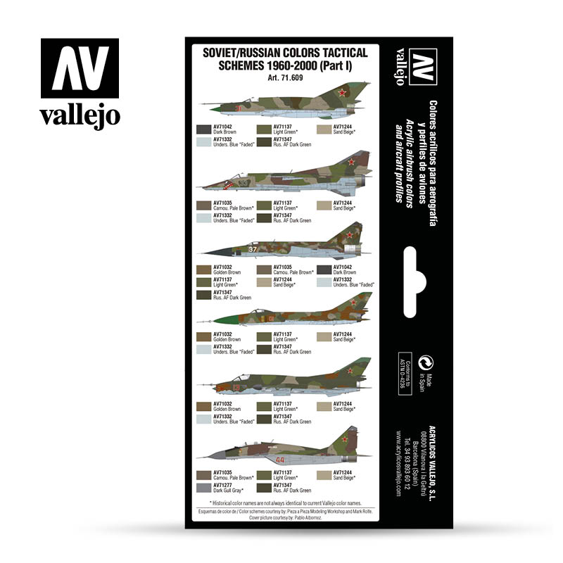 Vallejo AW Soviet/Russian Colors Tactical Schemes 1960-2000 Part I