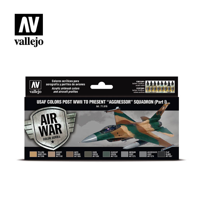 Vallejo AW USAF colors post WWII to present Aggressor Squadron Part I