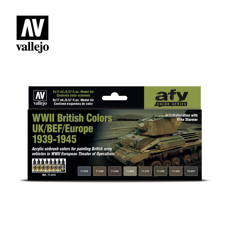 Vallejo AFV WWII British Colors UK/BEF/Europe 1939-1945