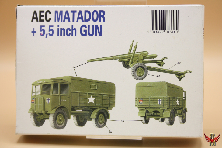 Airfix 1/72 AEC Matador and 5.5 inch Gun