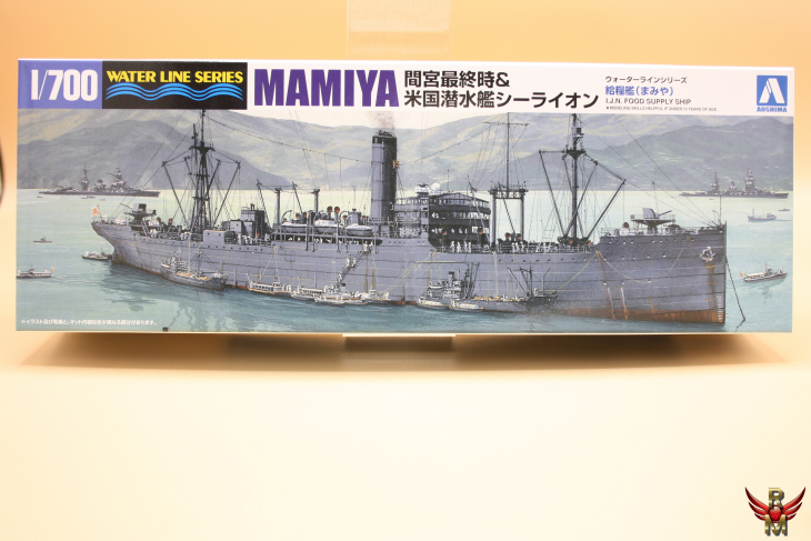 Aoshima 1/700 IJN Food Supply Ship MAMIYA and US Submarine Sealion water line series