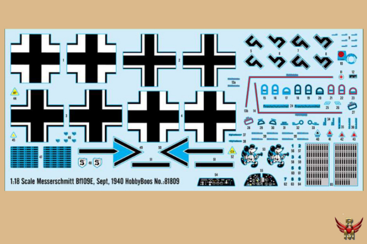 HobbyBoss 1/18 Messerschmitt BF 109E September 1940