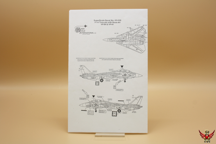 Superscale International 1/48 Decal F-14 Tomcats with Noseart