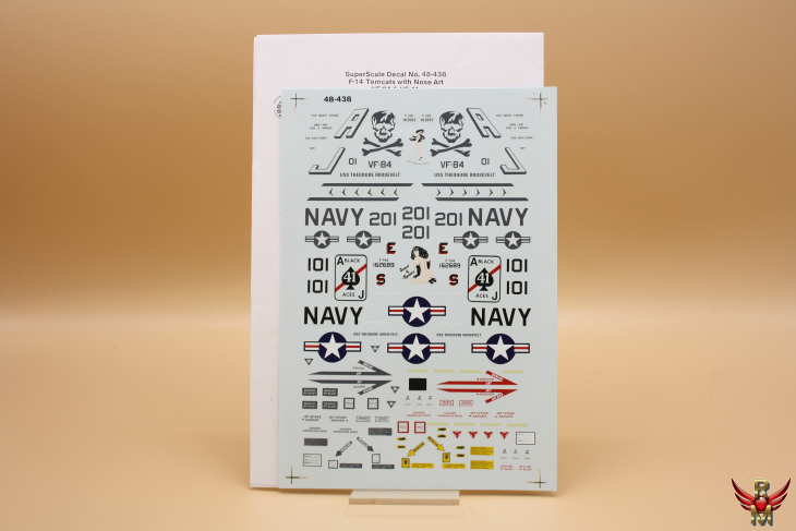 Superscale International 1/48 Decal F-14 Tomcats with Noseart