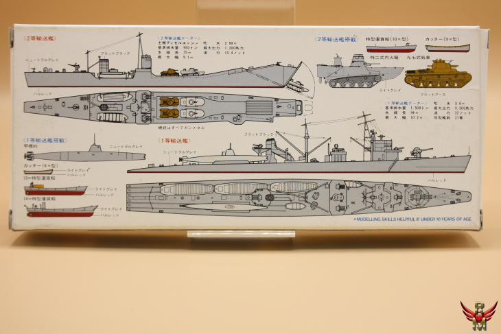 Tamiya 1/700 IJN Military Transport Set water line series