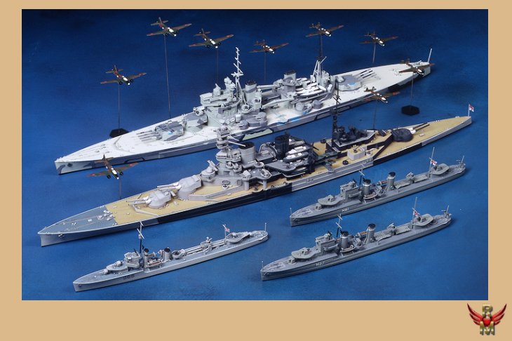 Tamiya 1/700 Battle of Malaya SET