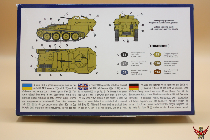 Uni Models 1/72 Anti Aircraft Tank Sd Kfz 140