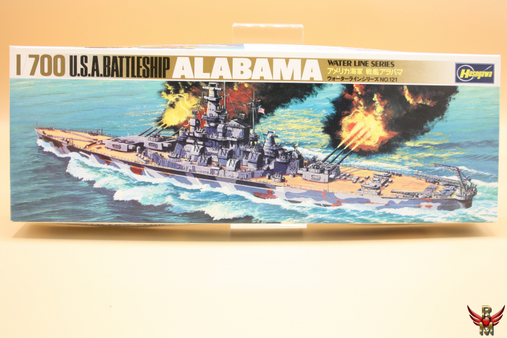 Hasegawa 1/700 USA Battleship Alabama water line series