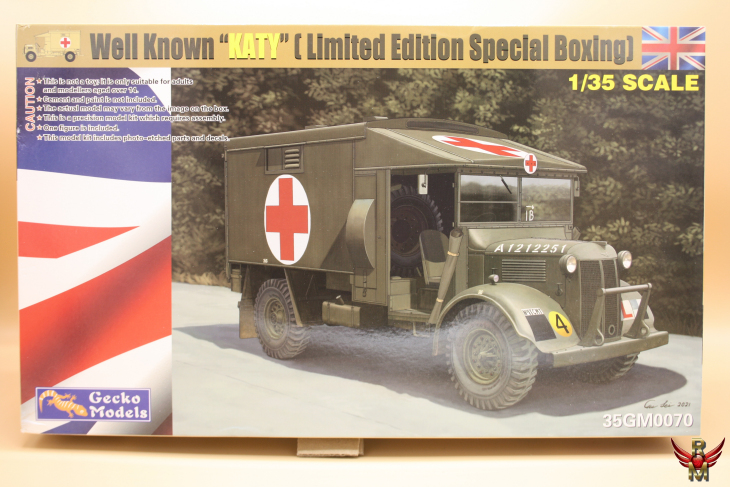 Gecko Models 1/35 Ambulance Well Known Katy Limited Edition Special Boxing