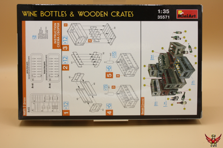 MiniArt 1/35 Wine Bottles and Wooden Crates Building and Accessories Series