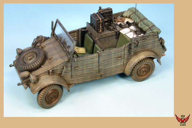 GASOLINE 1/48 German Radio Car Kubelwagen Conversion For Tamiya