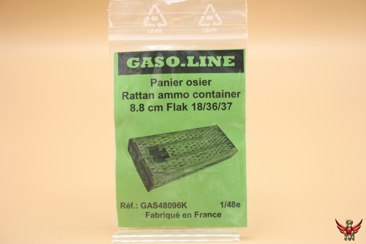 GASOLINE 1/48 German Rattan Ammo Container 88mm Flak18/36/37