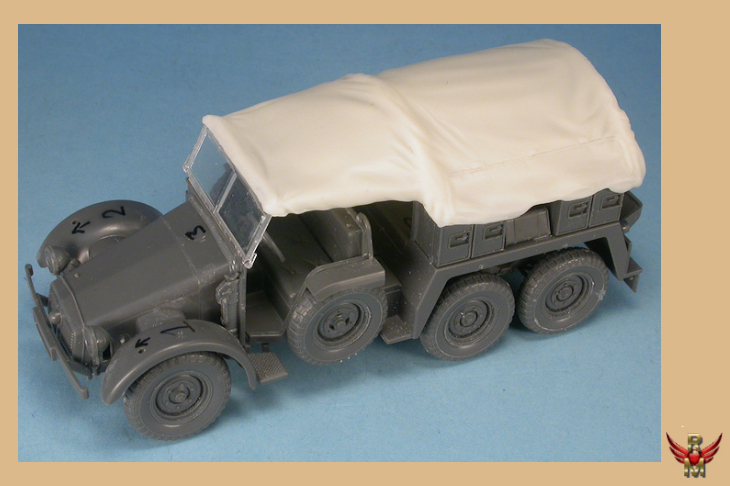 GASOLINE 1/48 German Krupp Protze L2H143 Kfz 69 Canvas Cover