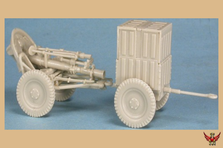 GASOLINE 1/48 German Heavy Mortar 120mm Granatwerfer 42 with Trailer