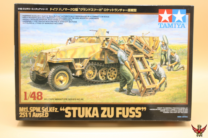 Tamiya 1/48 German Mtl SPW Sd Kfz 251/1 Ausf D Stuka zu Fuss