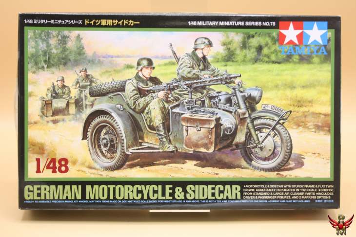 Tamiya 1/48 German Motorcycle & Sidecar