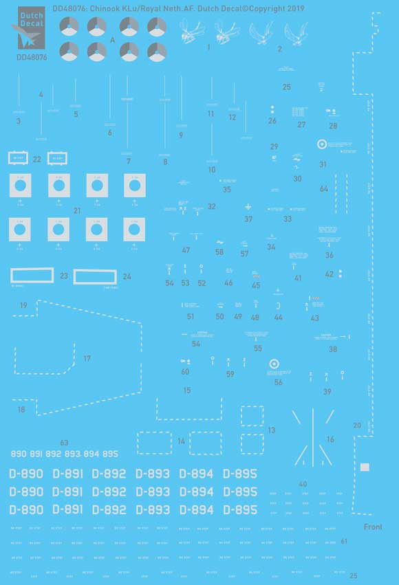 Dutch Decal 1/48 Chinook CH-47F KLu/RNeth AF