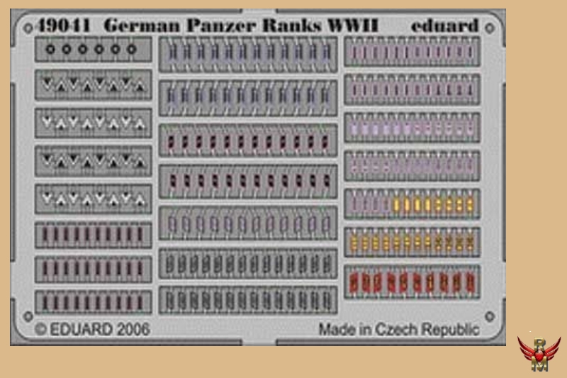 Eduard 1/48 German Panzer Ranks WWII