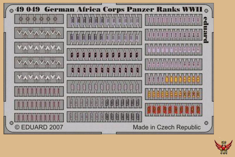 Eduard 1/48 German Africa Corps Panzer Ranks WWII