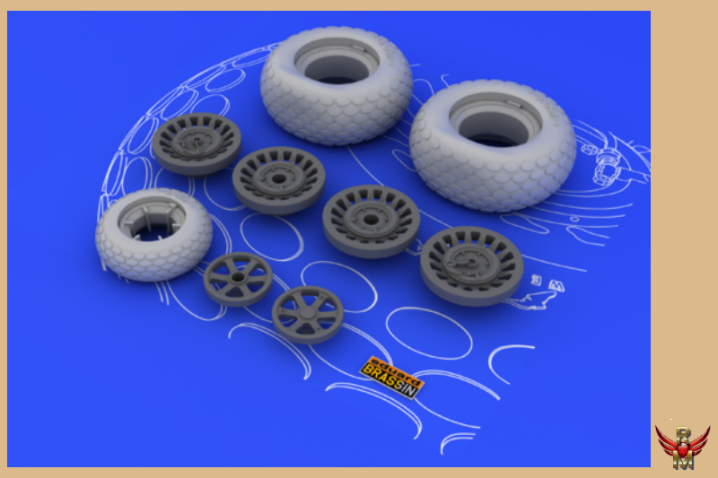 Eduard Brassin 1/48 P 61 Black Widow Wheels