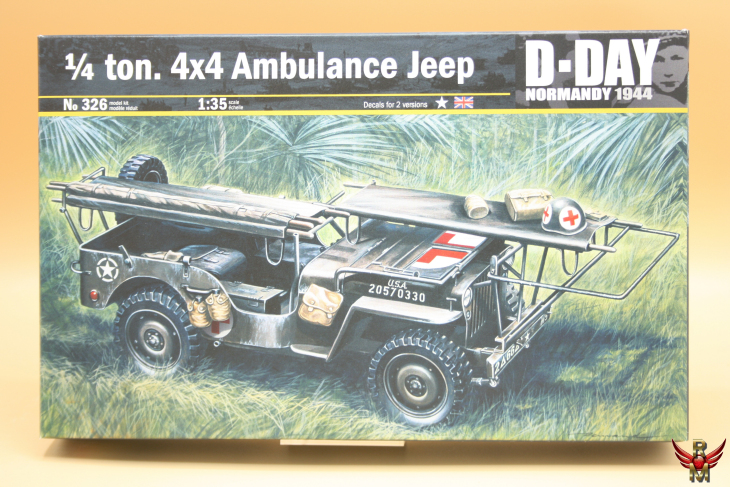 Italeri 1/35 1/4 Ton 4x4 Ambulance Jeep