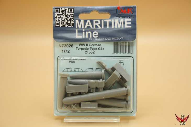 CMK 1/72 WWII German Torpedo Type G7a Maritime Line